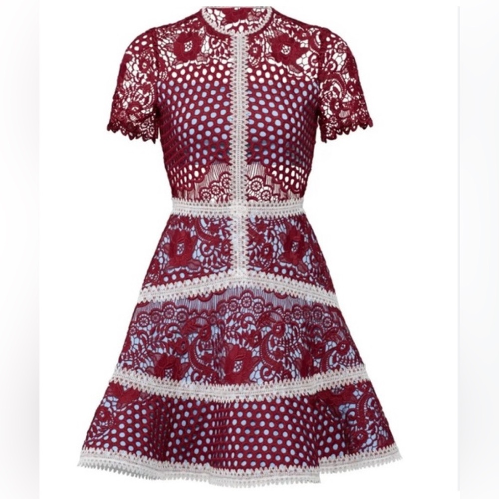 Alexis Burgundy Lace Dress 💓